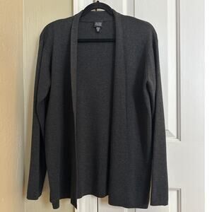 Eileen Fisher 100% Merino Wool Italian‎ Yarn Cardigan Medium AS IS
